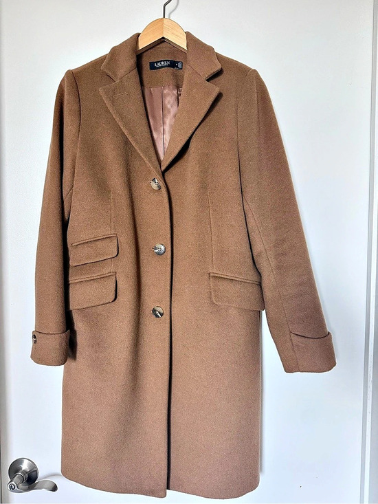 Lauren Ralph Lauren Jackets & Blazers - Lauren Ralph Lauren Women's Brown Wool-Style Pea Coat Like New